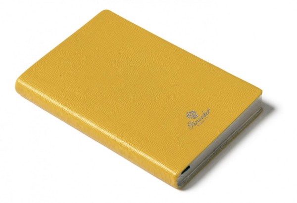 Тефтер Pineider Milano Notebook Leather Small Yellow