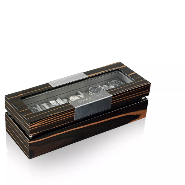 Кутия за часовници Heisse & Sohne Watch Box with Window Executive 5 - Makassar