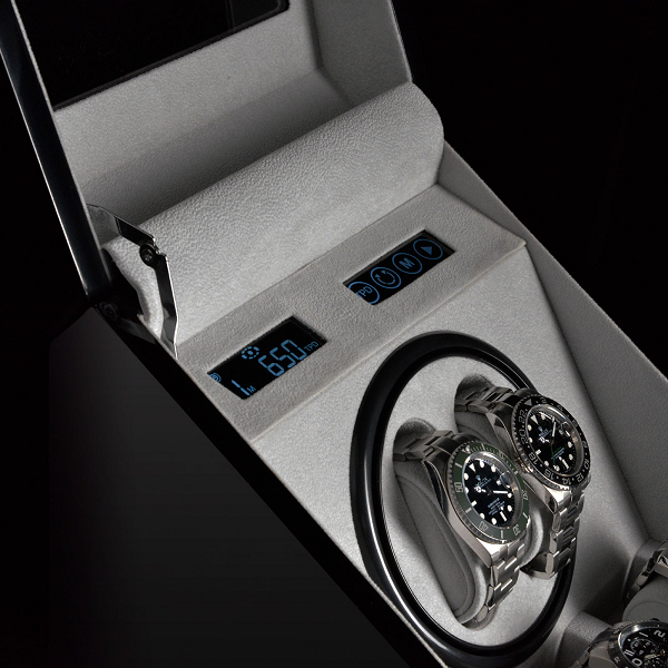 Кутия за навиване на часовници Designhütte Watch Winder Monaco - Black