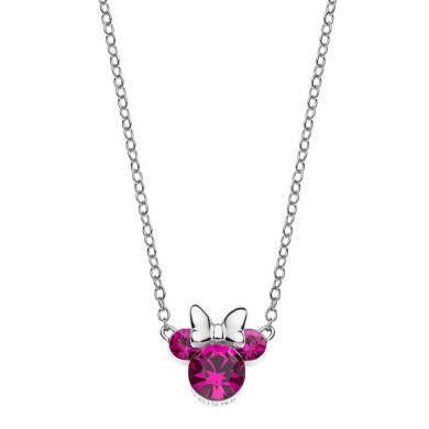 Колие Disney Mickey Mouse Fuchsia Crystal Stone
