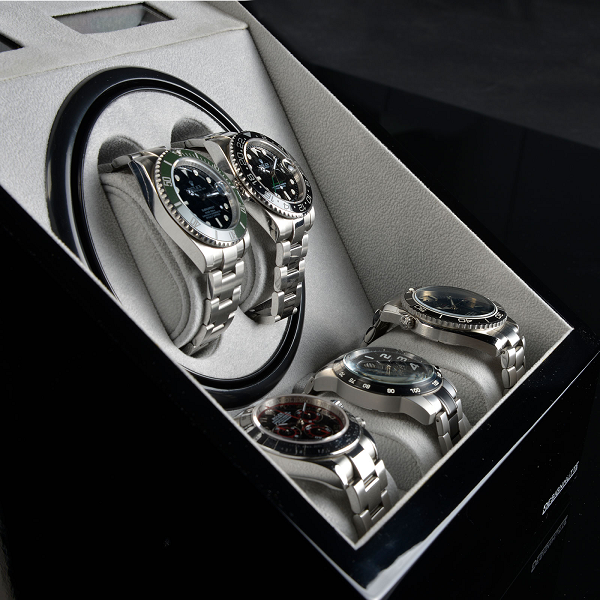 Кутия за навиване на часовници Designhütte Watch Winder Monaco - Black