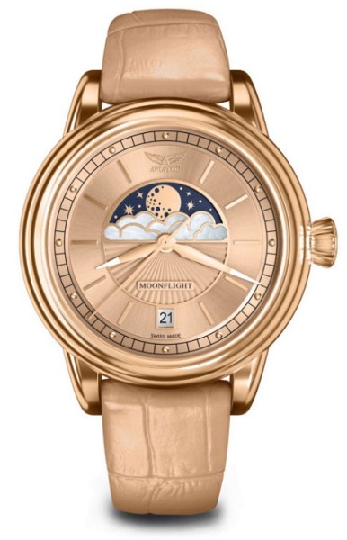 Часовник AVIATOR DOUGLAS MOONFLIGHT 36MM