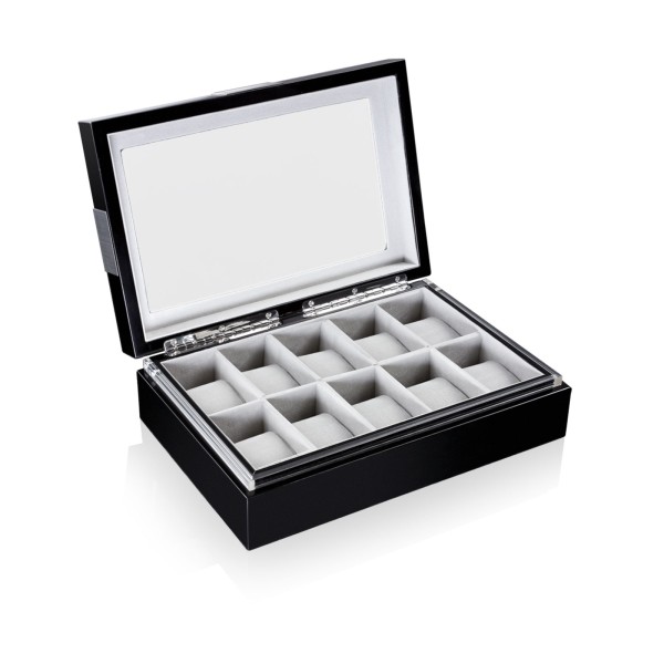 Кутия за часовници Heisse & Söhne Watch Box Executive 10 - Black
