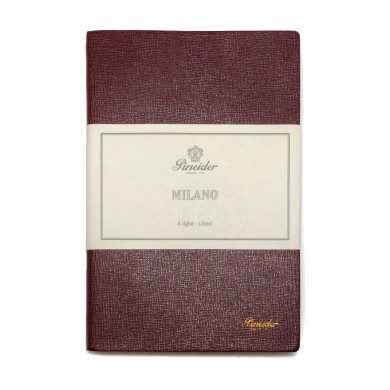 Тефтер Pineider Milano Notebook Leather Small Wine Red