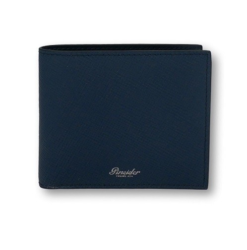 Портфейл Pineider 720 Bi-Fold Wallet 8cc Navy