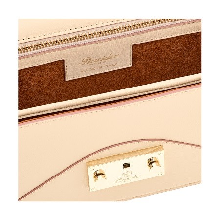 Чанта Pineider Envelope Bag in Smooth Leather Sand