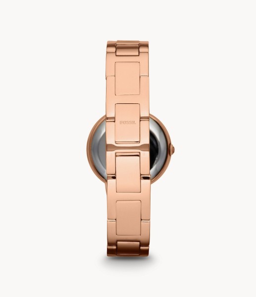 Fossil Virginia Rose-Tone Stainless Steel