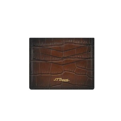 Калъф за карти S.T. Dupont ATELIER BROWN CARD HOLDER 