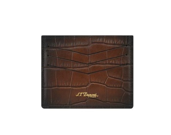 Калъф за карти S.T. Dupont ATELIER BROWN CARD HOLDER 