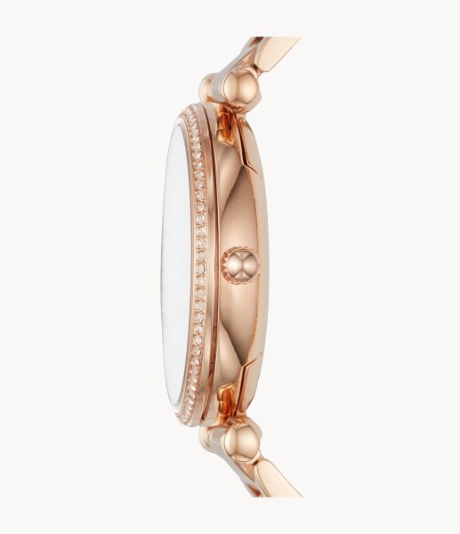 Fossil Carlie Three-Hand Rose Gold-Tone Stainless Steel
