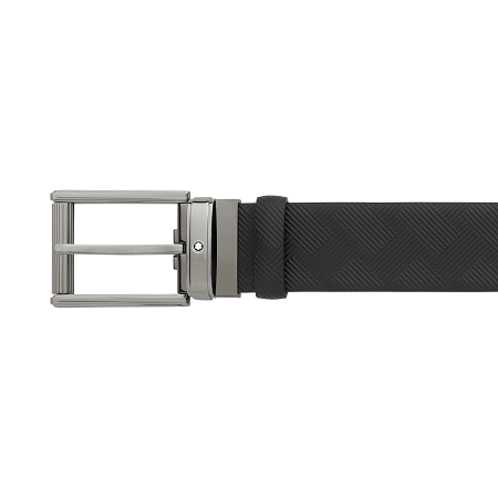 Колан Montblanc Rectangular roll shiny ruthenium finish pin buckle 35 mm