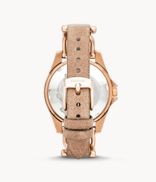 Fossil Riley Multifunction Rose-Tone & Sand Leather 