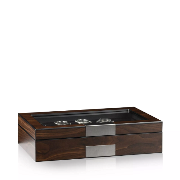 Кутия за часовници Heisse & Sohne Watch Box Monteray 8+ Ash - Walnut Satin