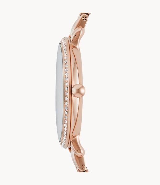 Fossil Jacqueline Rose-Tone Stainless Steel