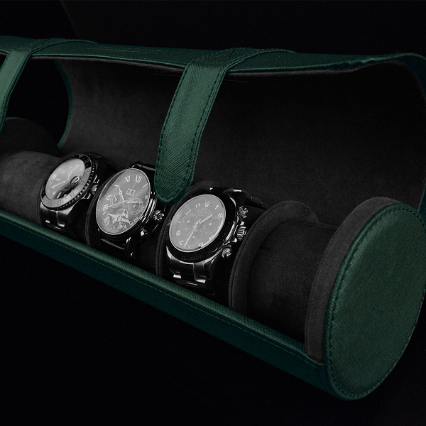 Кутия за часовници Heisse & Söhne Watch Roll Rondo 5 - Green