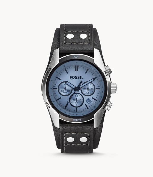 Fossil Coachman Chronograph Black Leather