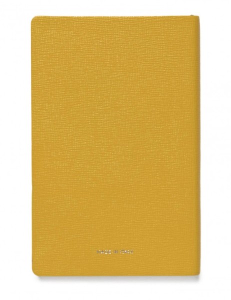 Тефтер Pineider Milano Notebook Leather Small Yellow
