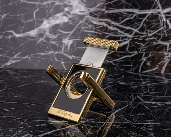 Резачка за пури S.T.Dupont BLACK AND GOLD CIGAR CUTTER STAND