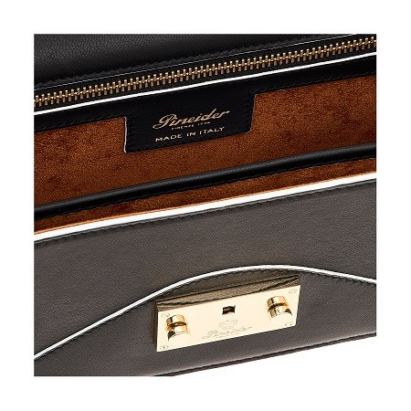 Чанта Pineider Envelope Bag in Smooth Leather Black