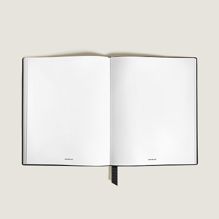 Тефтер Montblanc Large Notebook Black, Blanc Pages