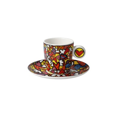 Чаша за кафе Goebel "All we need is Love" Romero Britto