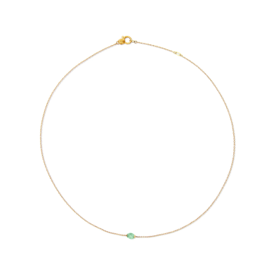 Nanis Колие - "Amazonia" gold and green aventurine necklace (small)