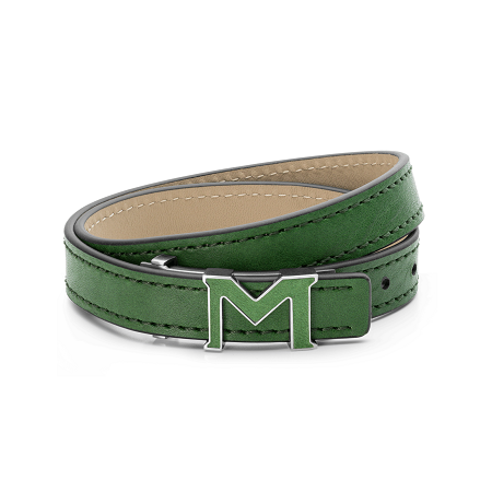 Мъжка гривна Montblanc M Logo Green