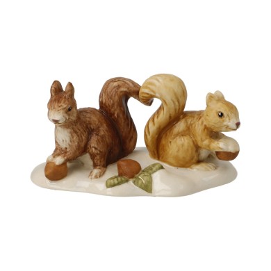 Порцеланова фигура Goebel "Squirrels on a Food Hunt" Christmas