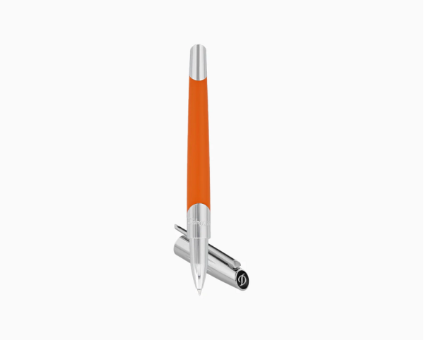 Ролер S.T.Dupont DEFI MILLENIUM / SILVER AND MATT ORANGE