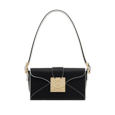 Чанта Pineider Envelope Bag in Smooth Leather Black
