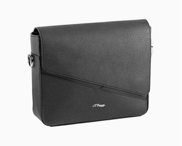 Чанта през рамо S.T.Dupont BLACK GRAINED NEO CAPSULE MESSENGER BAG