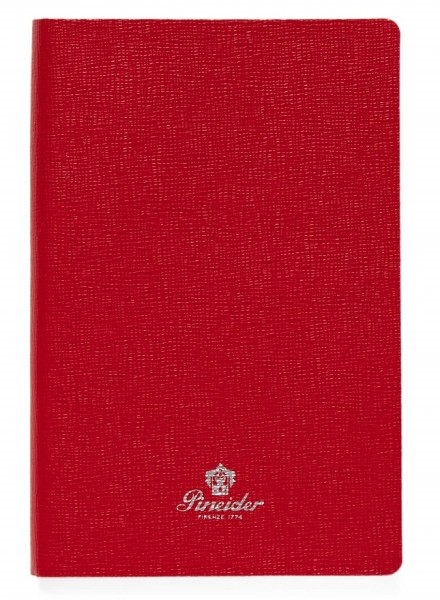 Тефтер Pineider Milano Notebook Leather Small Red