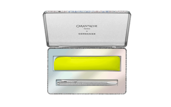 Сет химикалка и калъф Caran d’Ache ECRIDOR™ GERMANIER Platinum – Special Edition