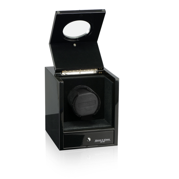 Кутия за навиване на часовници Heisse & Söhne Watch Winder Glamour - Black