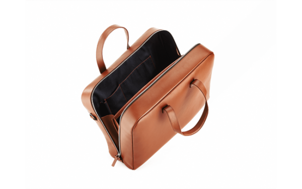 Бизнес чанта Caran d’Ache Les Cuirs de la Maison - BEIGE LEATHER ATTACHE BAG