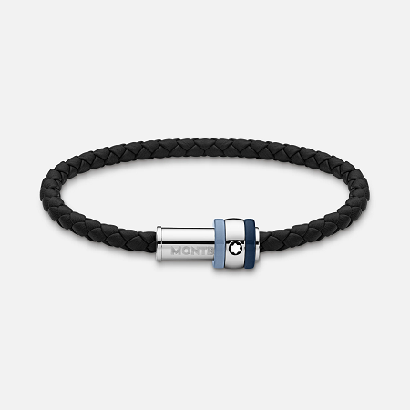 Мъжка гривна Montblanc 1858 Ice Sea blue