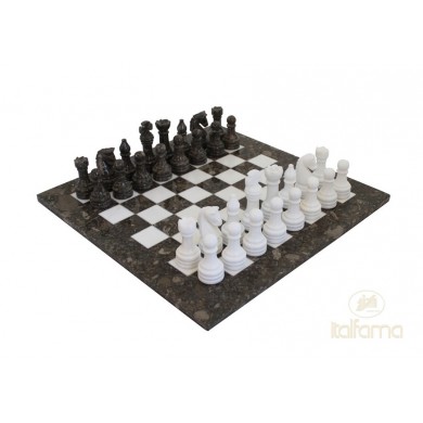 Italfama Шах GREY AND WHITE MARBLE CHESS SET