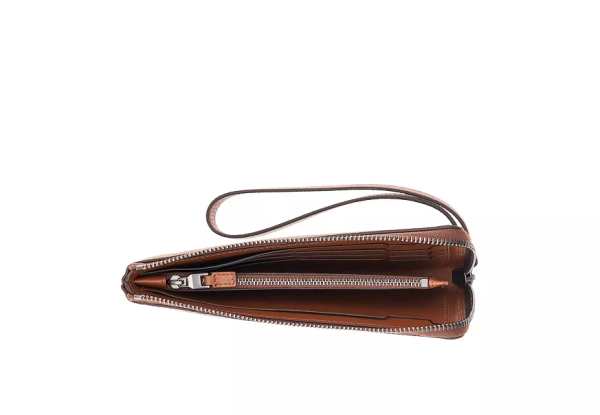 Портфейл Pineider Zip Around Wallet Grained