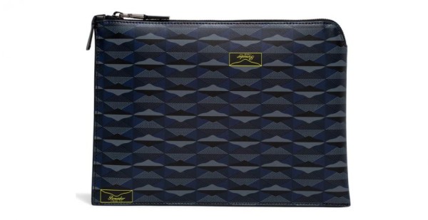 Папка Pineider Empress Pouch Medium Blue/Gray