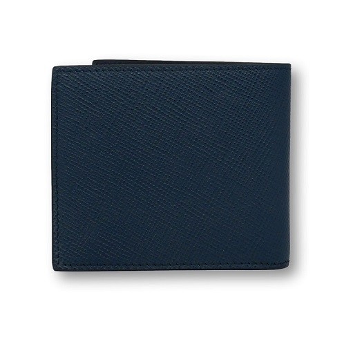 Портфейл Pineider 720 Bi-Fold Wallet 8cc Navy
