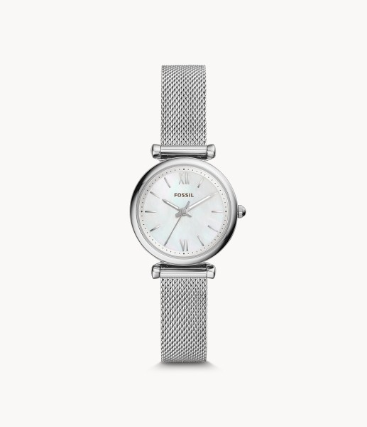 Fossil Carlie Three-Hand Stainless Steel