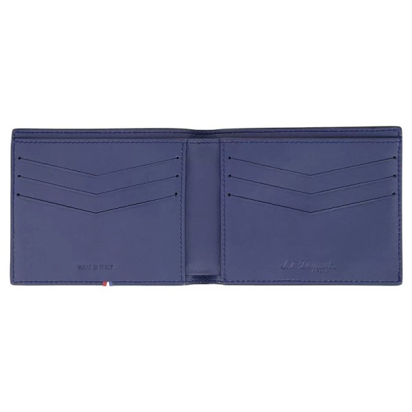 Портфейл S.T.Dupont NEO CAPSULE GRAINED 6cc WALLET Black & navy blue