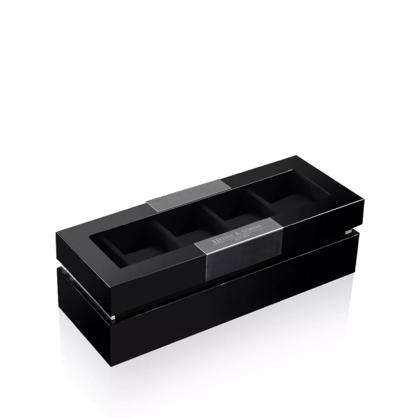 Кутия за часовници Heisse & Sohne Watch Box Executive 5 - Black/Black