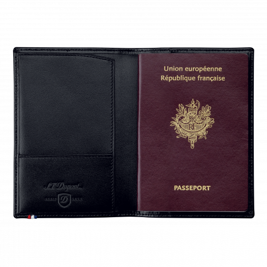 Калъф за паспорт S.T.Dupont LINE D PASSPORT COVER BLACK