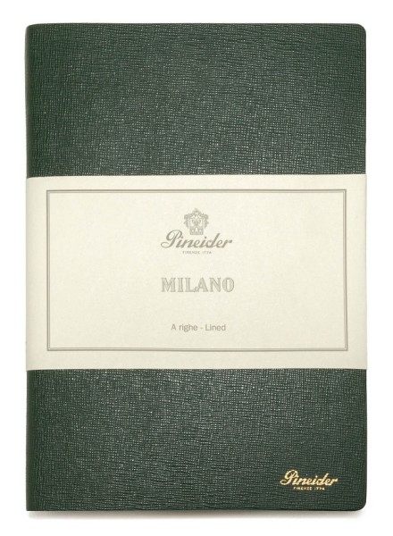 Тефтер Pineider Milano Notebook Leather Medium Pineider Green