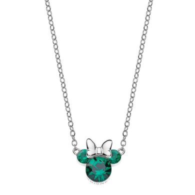 Колие Disney Mickey Mouse Emerald Crystal Stone