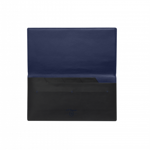 Висок портфейл S.T.Dupont LINE D SLIM LONG WALLET BLACK&BLUE