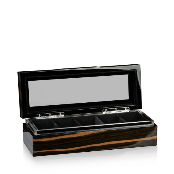 Кутия за часовници Heisse & Sohne Watch Box Executive 5 - Makassar/Black