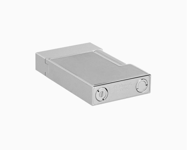 Запалка S.T.Dupont LIGNE 2 MICRODIAMOND HEAD BRUSHED PLATINUM