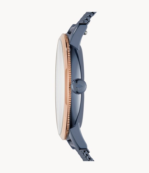 Fossil Neely Three-Hand Steel Blue Stainless Steel